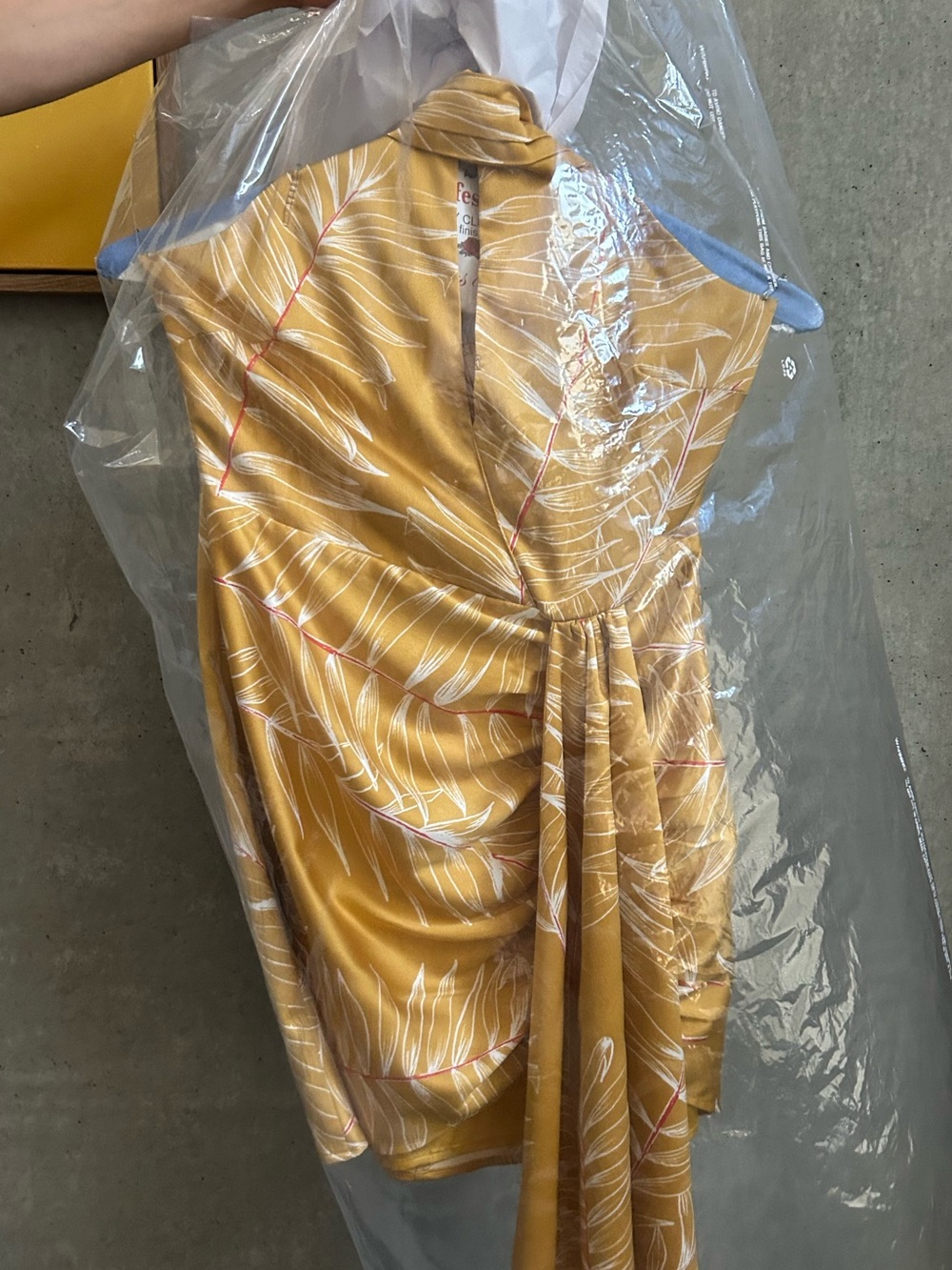 Camila Coelho Antonia Mini Dress in Gold Tropical - Picture 6 of 8